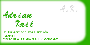 adrian kail business card